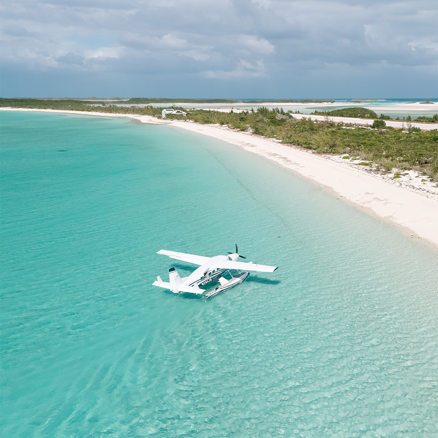 Cessna Seaplane on the water