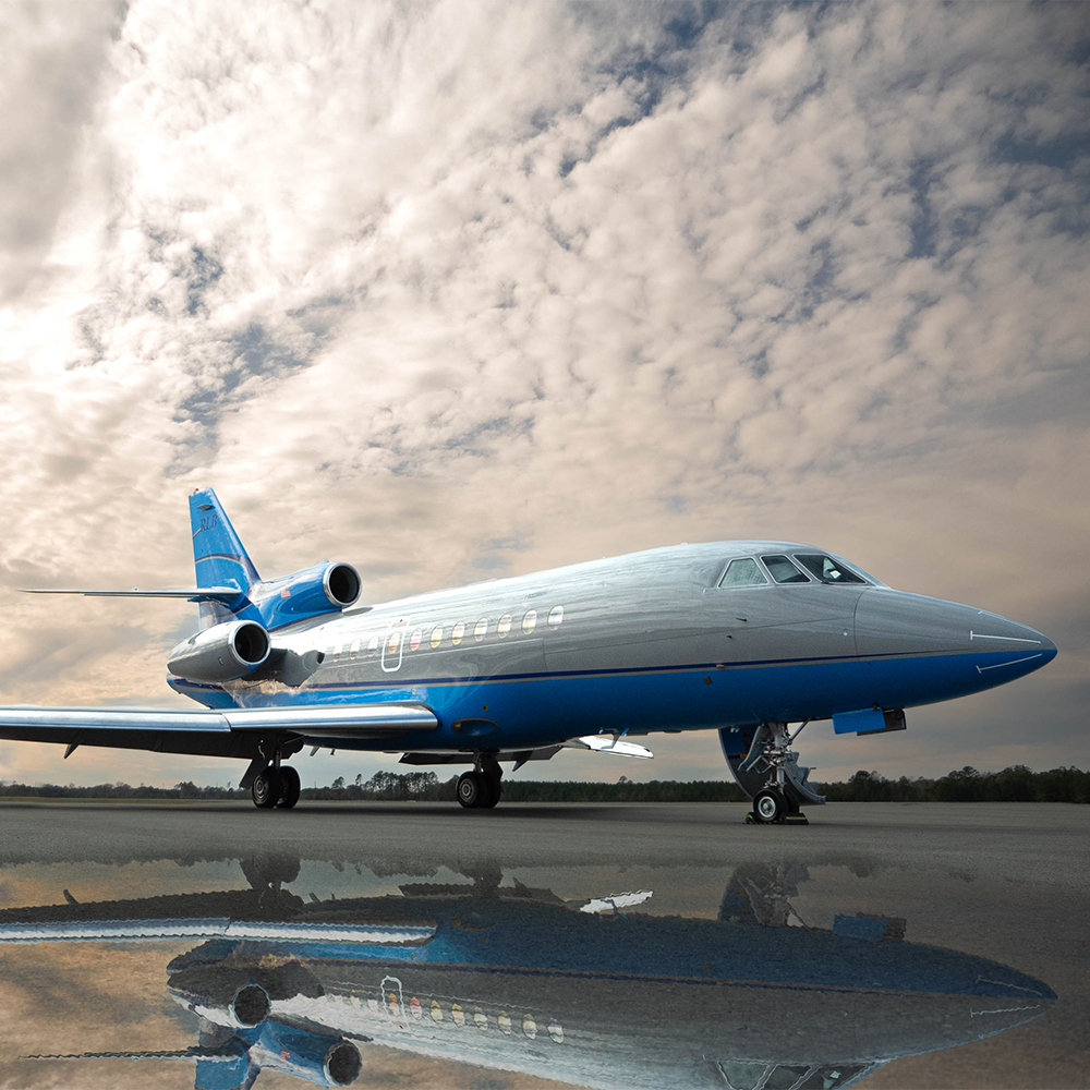 An aircraft in a new exterior scheme