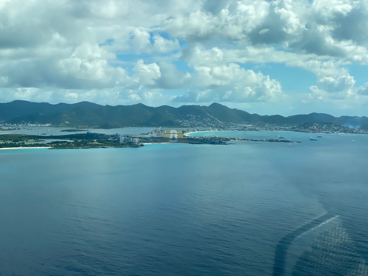 Coastline seen from altitude